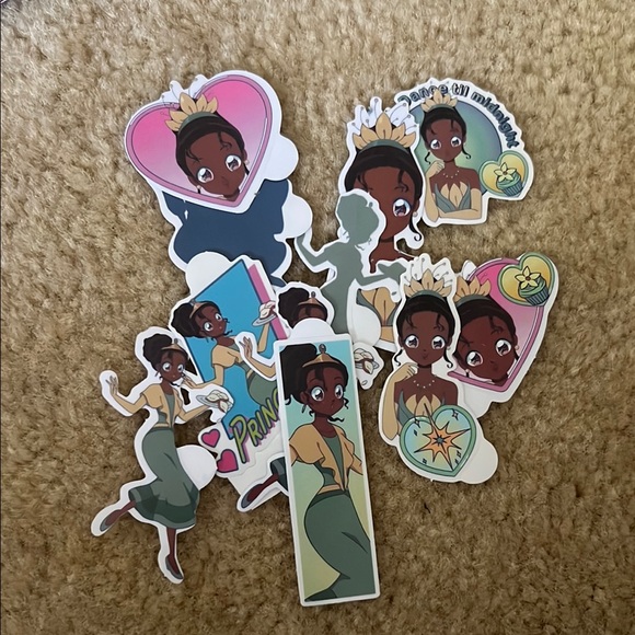 Disney Other - Princess Tiana Sticker Set - Multicolor